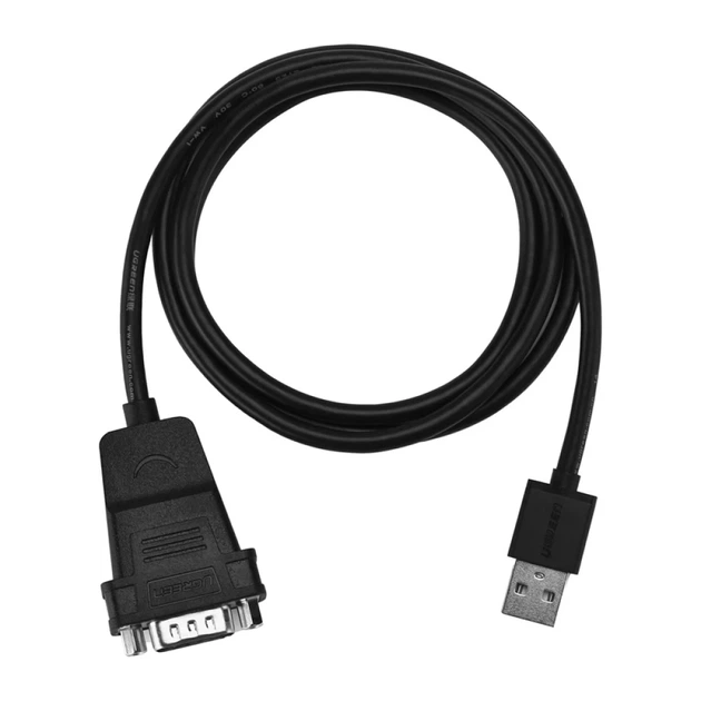 Кабель USB to DB9 / RS-232 Ugreen CR104 3m Black (20223B) - Фото 4 Кабель USB to DB9 / RS-232 Ugreen CR104 3m Black (20223B) - изображение 4