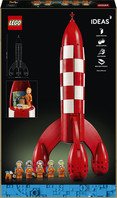 Конструктор LEGO Ideas Місячна ракета Tintin 1283 деталі (21367) - зображення 9