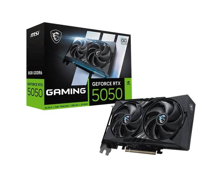 Видеокарта RTX 5050 8GB GDDR6 Gaming OC MSI (GeForce RTX 5050 8G GAMING OC) - Фото 1 Видеокарта RTX 5050 8GB GDDR6 Gaming OC MSI (GeForce RTX 5050 8G GAMING OC) - изображение 1