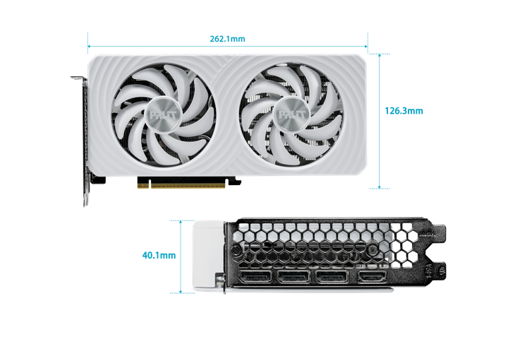Видеокарта RTX 5060 Ti 16GB GDDR7 White OC Palit (NE7506TU19T1-GB2061M) - изображение 7