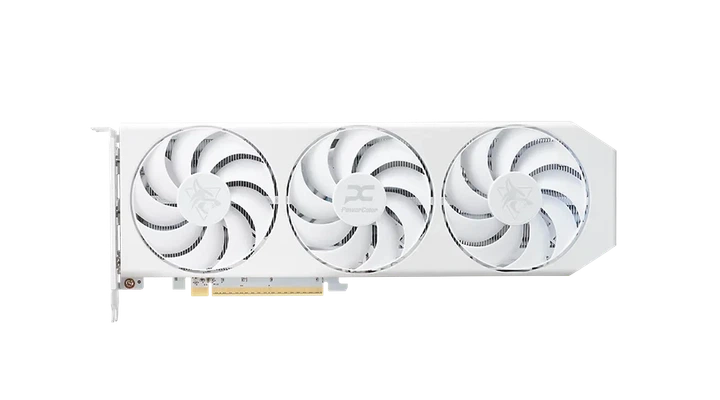 Видеокарта AMD Radeon RX 9060 XT 16GB GDDR6 Hellhound Spectral White PowerColor (RX9060XT 16G-L/OC/WHITE) - изображение 2