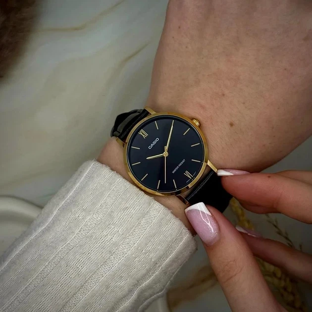 Наручний годинник Casio LTP-VT01GL-1B - Фото 2 Наручний годинник Casio LTP-VT01GL-1B - изображение 2