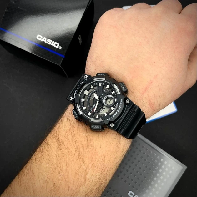 Наручний годинник Casio AEQ-110W-1A - Фото 7 Наручний годинник Casio AEQ-110W-1A - изображение 7
