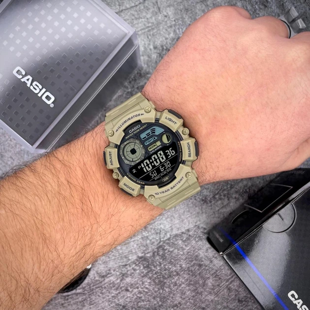 Наручний годинник Casio WS-1500H-5B - изображение 4