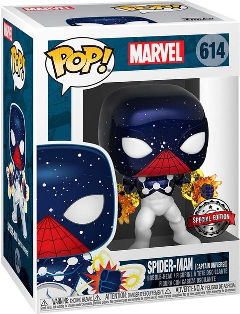 Figurka Funko Pop! Marvel 614 Spider-Man Captain Universe Bobble-Head Exclusive 47064 (889698470643) - Zdjęcie 1 Figurka Funko Pop! Marvel 614 Spider-Man Captain Universe Bobble-Head Exclusive 47064 (889698470643) - obraz 1