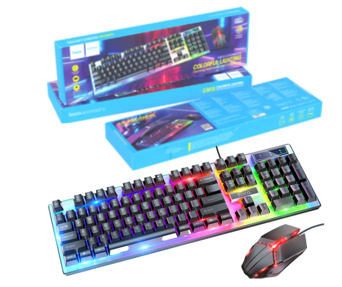 Клавиатура + мышь комплект USB RGB для ПК HOCO GM18 - изображение 5