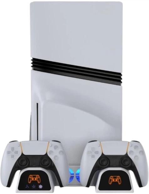 Podstawka chłodząca i ładująca YAXO ARCTIC BREEZE NE do PS5/PS5 Slim/PS5 Pro Alpine White (YGABNECCS01W) - Zdjęcie 2 Podstawka chłodząca i ładująca YAXO ARCTIC BREEZE NE do PS5/PS5 Slim/PS5 Pro Alpine White (YGABNECCS01W) - obraz 2