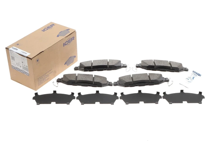 Колодки гальмові ICER 182234 Nissan Pathfinder, Murano; Infiniti QX D10603JA0ABRV, D10603JA0A, D10603JA0B - Фото 2 Колодки гальмові ICER 182234 Nissan Pathfinder, Murano; Infiniti QX D10603JA0ABRV, D10603JA0A, D10603JA0B - зображення 2
