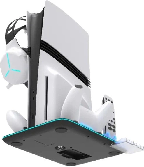 Podstawka chłodząca i ładująca YAXO ICE STORM NE do PS5 Pro/PS5 Slim Techno Black (YGISNECCS01B) - obraz 7
