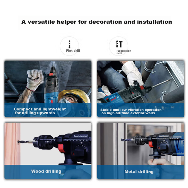 Перфоратор BOSCH GBH 2-24 DRE електричний, 2 кг - зображення 6
