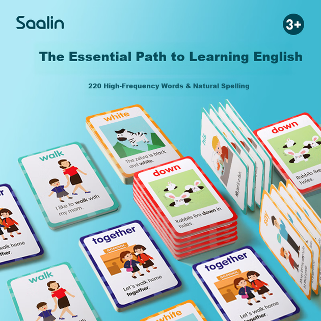 Карточки Shalin SAALIN английские обучающие, 220 шт - изображение 6