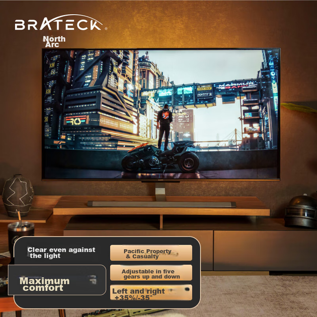 Подставка Brateck для ТВ, 43-75", настенная, FC500 - изображение 4