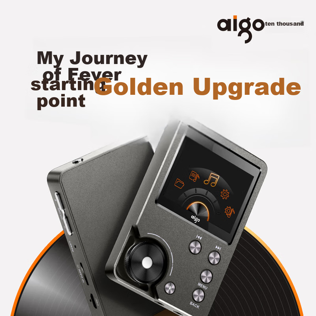 Плеєр Aigo MP3-105plus HiFi без втрат портативний, DSD, сірий - зображення 2