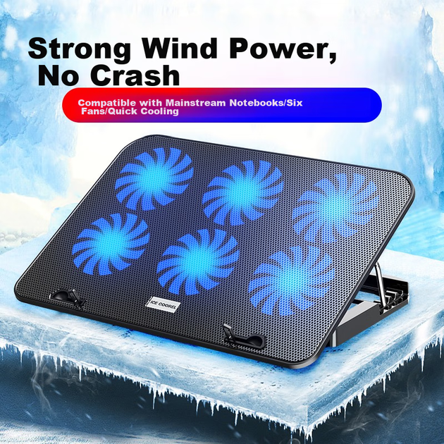 Охлаждающая подставка для ноутбука Ice Coorel A9 с ЖК-дисплеем - Фото 8 Охлаждающая подставка для ноутбука Ice Coorel A9 с ЖК-дисплеем - изображение 8