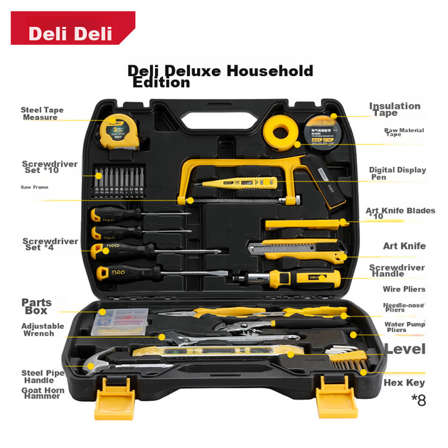 Набір інструментів Deli Household 37 предметів - зображення 5