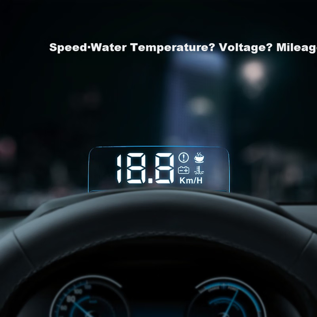 Дисплей Zianpingxian H80 HUD автомобільний універсальний з OBD-швидкістю - зображення 8
