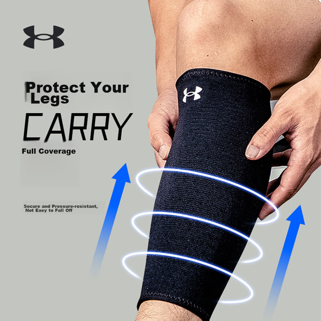 Наколінник Under Armour спортивний для баскетболу, чорний, розмір L - зображення 7