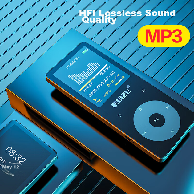 RUIZU X02 16GB MP3/MP4 музичний плеєр, відтворення без втрат якості по Bluetooth, портативний плеєр для студентів і любителів спорту, пристрій для читання електронних книг у форматі MP5, диктофон з шумозаглушенням - зображення 9
