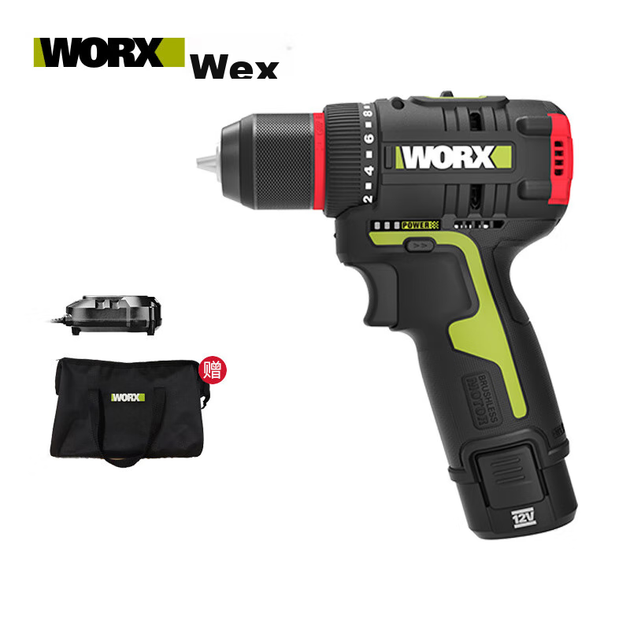Электродрель WORX, 12 В, 40 Н, бесщеточная ручная дрель, литиевая аккумуляторная электрическая отвертка, пистолетная дрель, WU130X.1 (с одним аккумулятором) - изображение 12