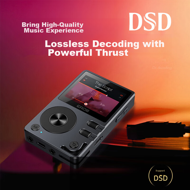 Плеєр Aigo EROS Q Bluetooth MP3 без втрат якості, HIFI, DSD, сірий - Фото 5 Плеєр Aigo EROS Q Bluetooth MP3 без втрат якості, HIFI, DSD, сірий - зображення 5