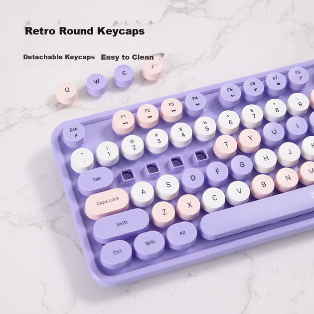 Комплект бездротовий Mofii Sweet Sdeo C Wireless Lavender Blue - Фото 6 Комплект бездротовий Mofii Sweet Sdeo C Wireless Lavender Blue - зображення 6