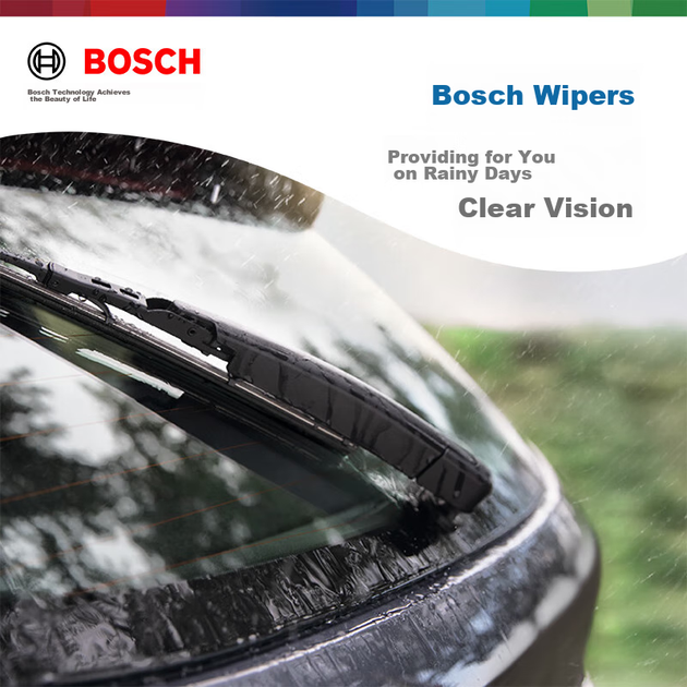 Задний стеклоочиститель BOSCH, 10 дюймов (для задних дверей RAV4 17 дюймов / Compass 16 дюймов / Roewe RX3) - зображення 5