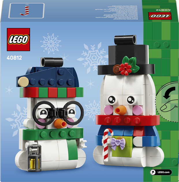 Конструктор LEGO Прикраси зі сніговиком 168 деталей (40812) - Фото 9 Конструктор LEGO Прикраси зі сніговиком 168 деталей (40812) - зображення 9