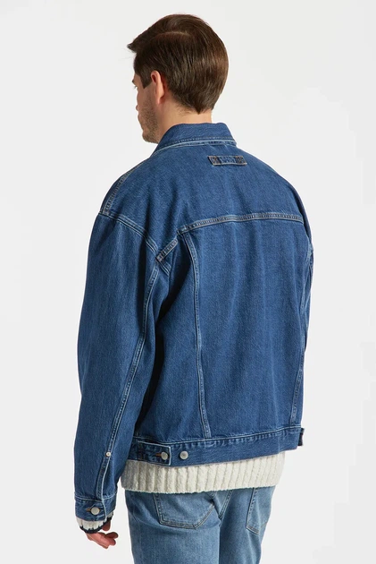 Чоловіча синя джинсова куртка Gant L 7006318 - изображение 3