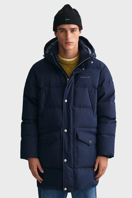 Чоловічий темно-синій пуховик LONG ALTA DOWN JACKET Gant XXXL 7006365 - Фото 1 Чоловічий темно-синій пуховик LONG ALTA DOWN JACKET Gant XXXL 7006365 - изображение 1