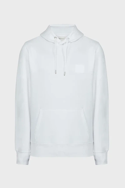 Чоловіче біле худі REG BADGE SWEAT HOODIE Gant XXXL 2037039 - зображення 6