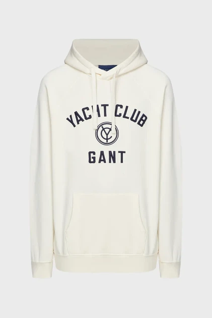 Чоловіче біле худі YACHT HOODIE RAGLAN Gant XXL 2007045 - изображение 6