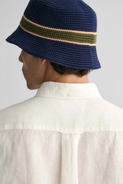 Чоловіча біла льняна сорочка REG LINEN SS Gant XL 3240103 - зображення 5