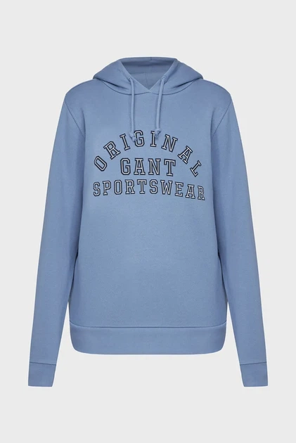 Жіноче синє худі REG PRINTED HOODIE Gant XS 4200807 - Фото 1 Жіноче синє худі REG PRINTED HOODIE Gant XS 4200807 - изображение 1