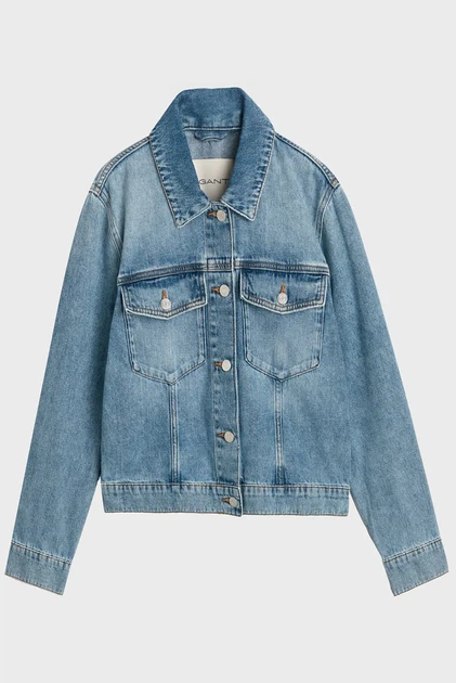 Жіноча синя джинсова куртка DENIM JACKET Gant XS 4700367 - Фото 5 Жіноча синя джинсова куртка DENIM JACKET Gant XS 4700367 - изображение 5