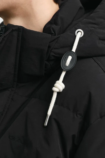 Чоловіча чорна пухова парку HEAVY DOWN MID LENGTH JACKET Gant XXL 7006464 - зображення 4