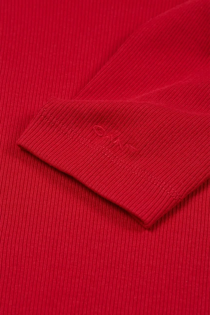Жіночий червоний гольф SLIM RIB Gant S 4200764 - Фото 4 Жіночий червоний гольф SLIM RIB Gant S 4200764 - зображення 4