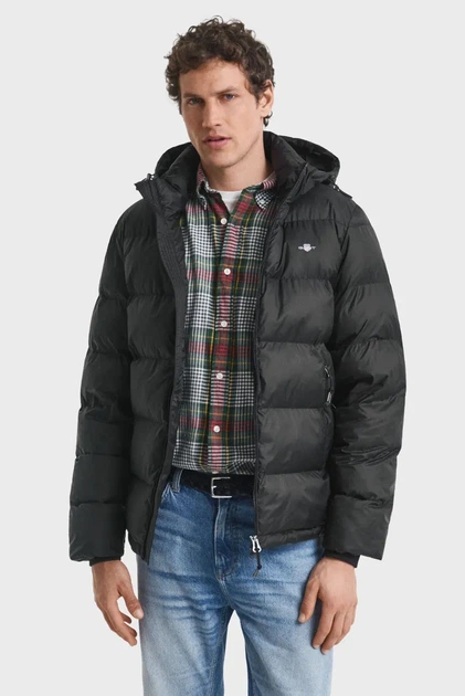Чоловіча чорна куртка CLOUD Gant XXL 7006534 - Фото 4 Чоловіча чорна куртка CLOUD Gant XXL 7006534 - зображення 4