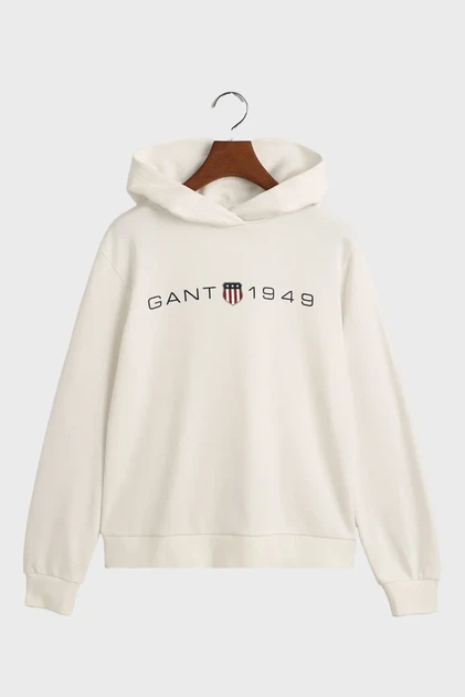 Жіноче біле худі REG PRINTED GRAPHIC Gant XS 4200756 - зображення 6