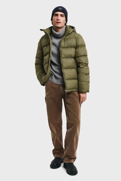 Чоловіча зелена куртка ACTIVE CLOUD JACKET Gant M 7006452 - Фото 2 Чоловіча зелена куртка ACTIVE CLOUD JACKET Gant M 7006452 - зображення 2