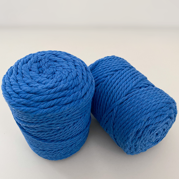 Шнур кручений для макраме YarnArt macrame rope 5мм небесний 500г (№786) - изображение 2