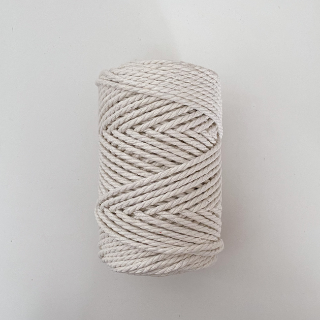 Шнур кручений YarnArt macrame rope 3мм натуральний 250г (№752) - изображение 3