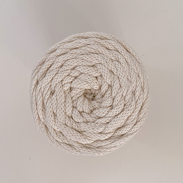 Шнур плетений YarnArt macrame cord натуральний 3 мм для макраме (№752) - изображение 5