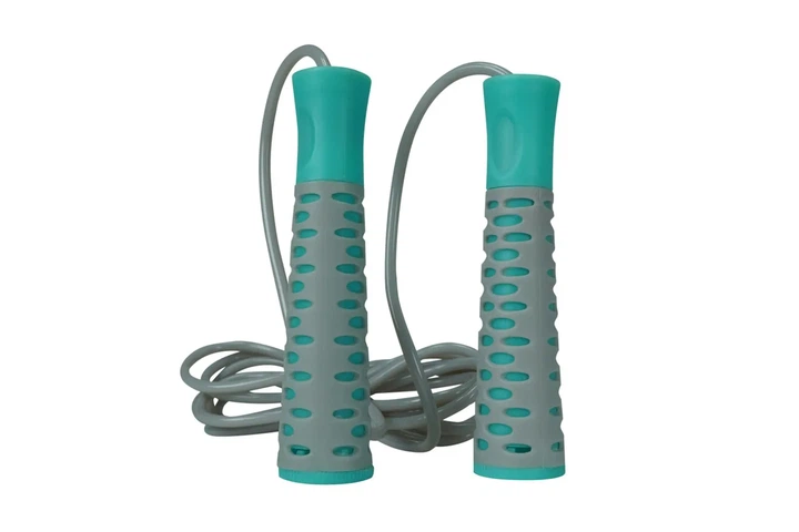 Скакалка Active Point ПВХ 2,75 м Серо-Мятная - изображение 2