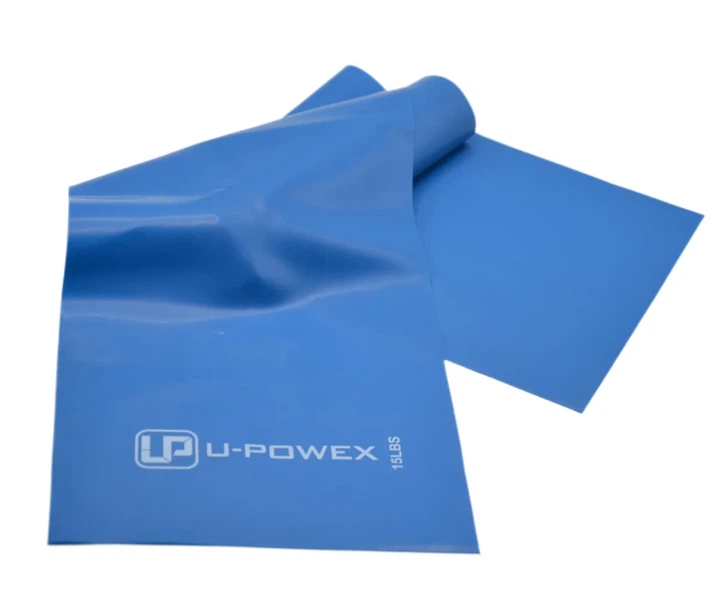 Лента-эспандер U-POWEX латекс 180 см 6.8 кг синяя - изображение 4