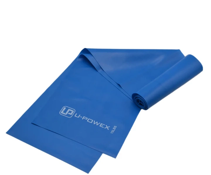 Лента-эспандер U-POWEX латекс 180 см 6.8 кг синяя - изображение 5