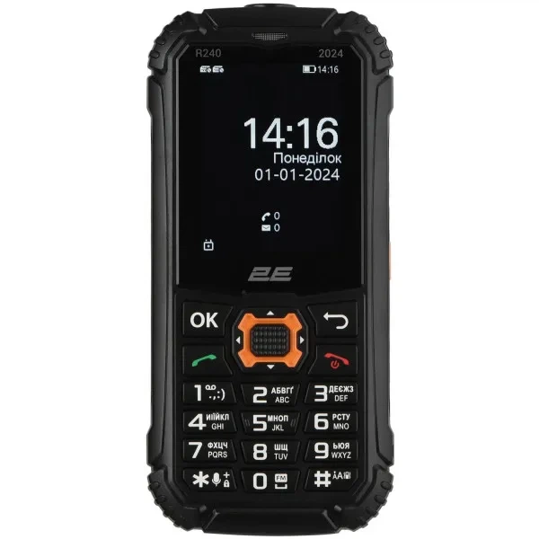Защищенный кнопочный телефон 2E R240 GUARD 2025 2SIM, IP68, аккумулятор 2500 мАч - изображение 2