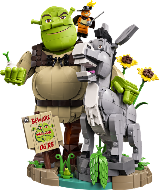 Zestaw klocków LEGO Shrek, Osioł i Kot w butach 1403 elementy (72423) - obraz 2