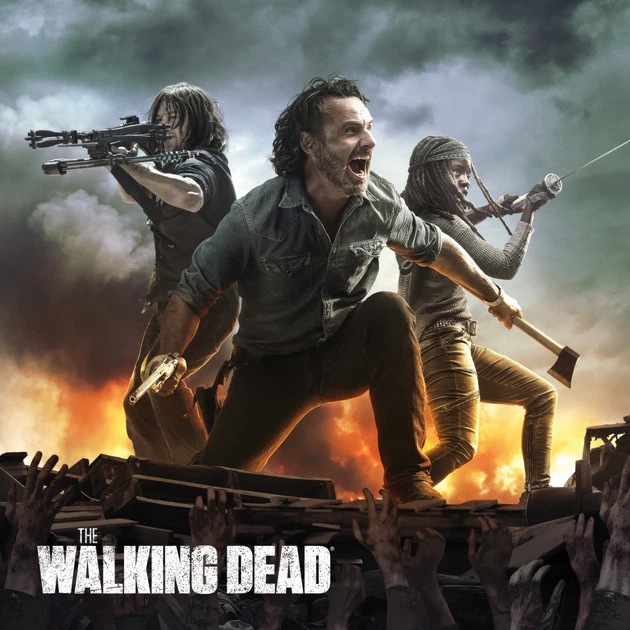Интерьерная картина Ходячие Мертвецы, The Walking Dead, TWD, Рик Граймс, постер по сериалу, ужасы, зомби, 42×30 см (id1154) - изображение 3