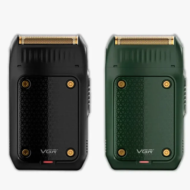 Электробритва сеточная VGR V-353 2 головки USB 5V 100г 7x4x10 см зеленая для бритья и тримминга - изображение 9