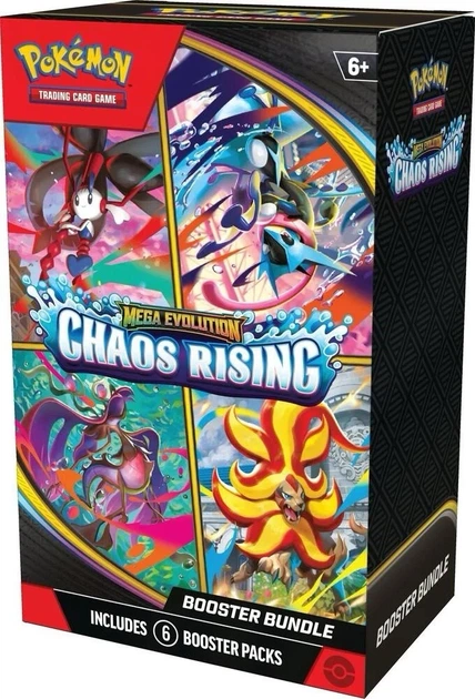 Zestaw kart Pokemon TCG: Mega Evolution 04 - Chaos Rising - Booster Bundle (196214140349) - obraz 2